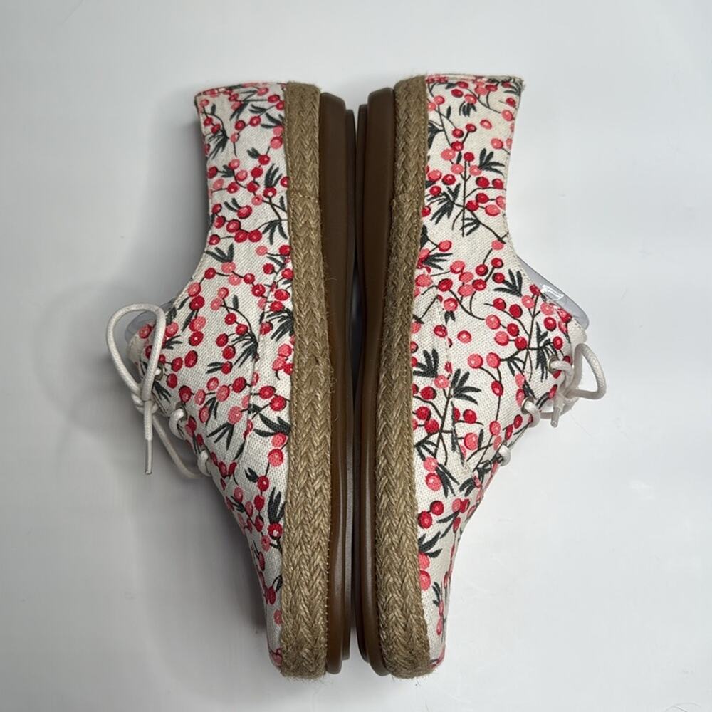 Aerosoles Womens Summer Sol Boat Shoe in Cherry Fruit Print Sneakers S-341 Sz 10 - Picture 3 of 10